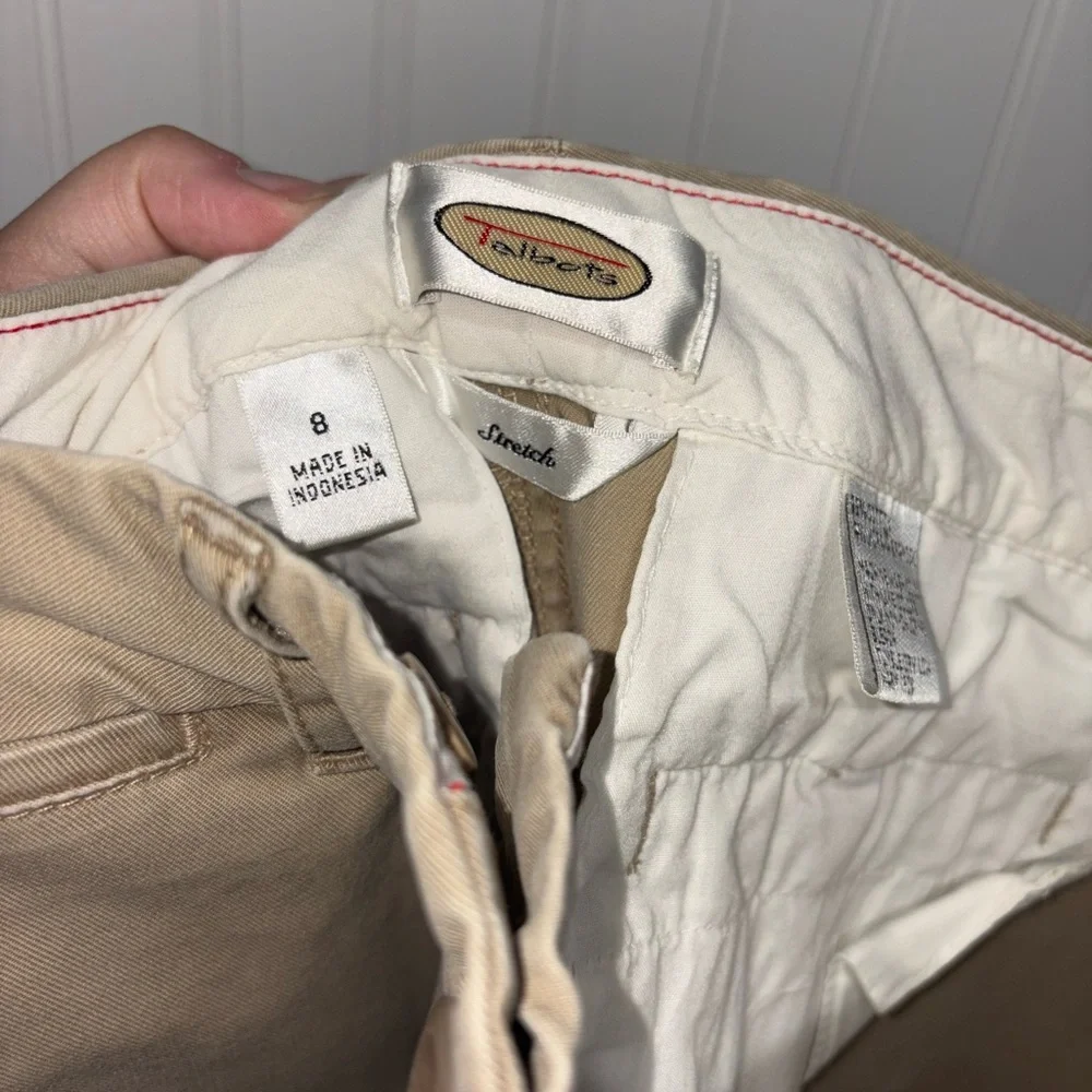 Vintage Talbots Classic Khaki Dress Pant| Size 8 Stretch - Picture 4 of 5